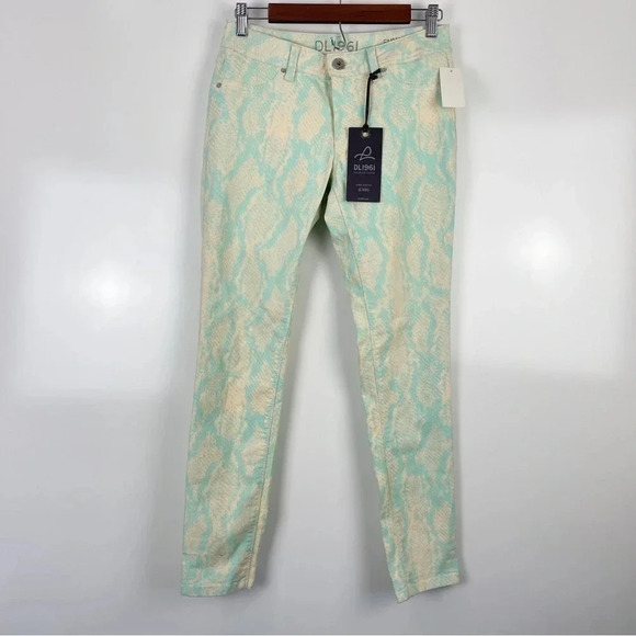 NEW DL1961 Snakeskin Print Emma Leggings Skinny Jeans Size 28 - Picture 1 of 9